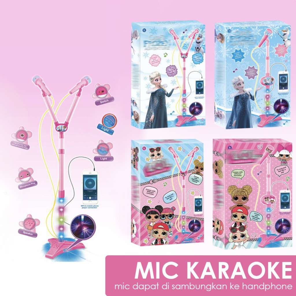 [EFT] - mainan MIKROPON ANAK super singer/ microphone karaoke mp3 nyanyi mainan anak/ kado anak/ mik