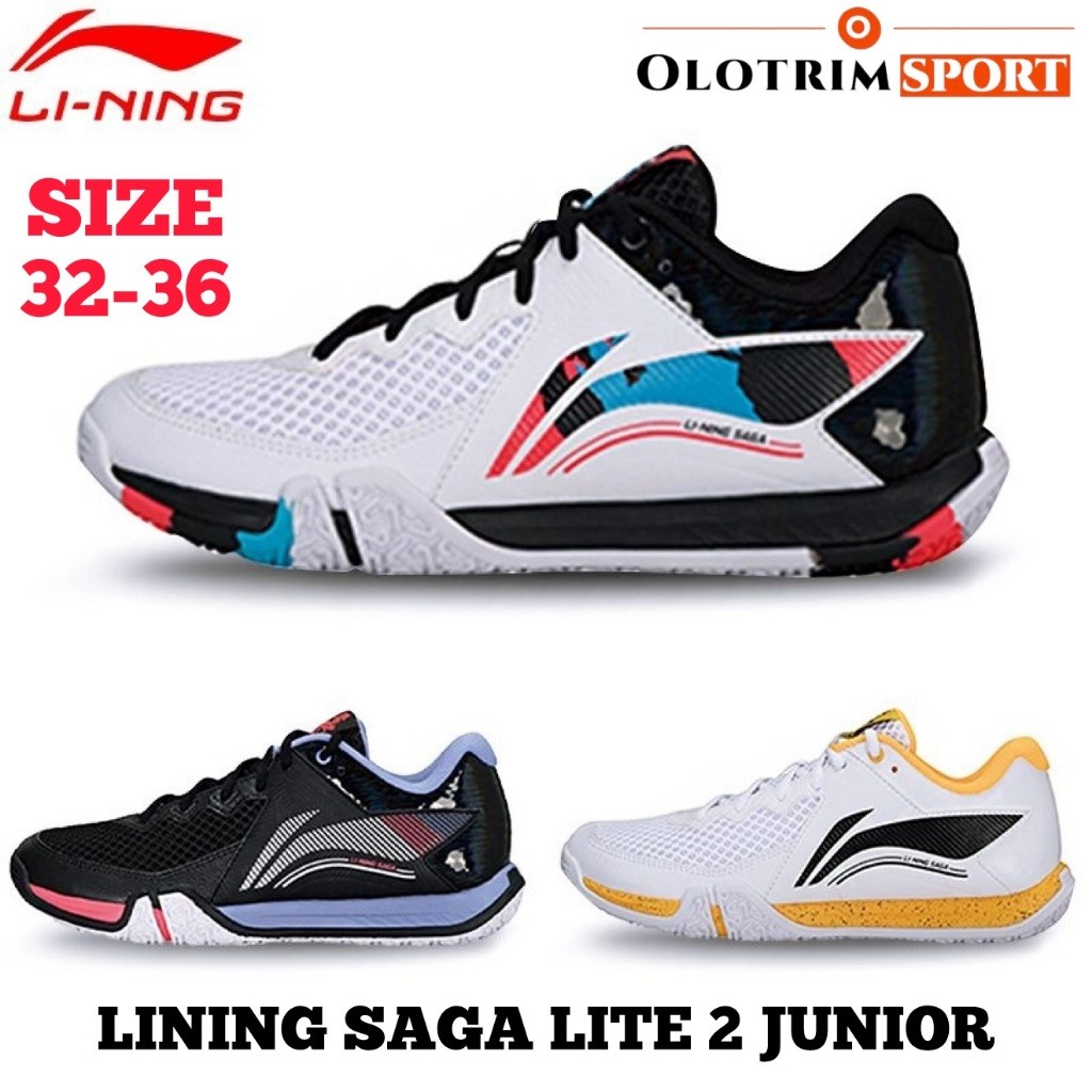 Sepatu Badminton ANAK LINING SAGA LITE II 2 JUNIOR JR 100% ORIGINAL LINING