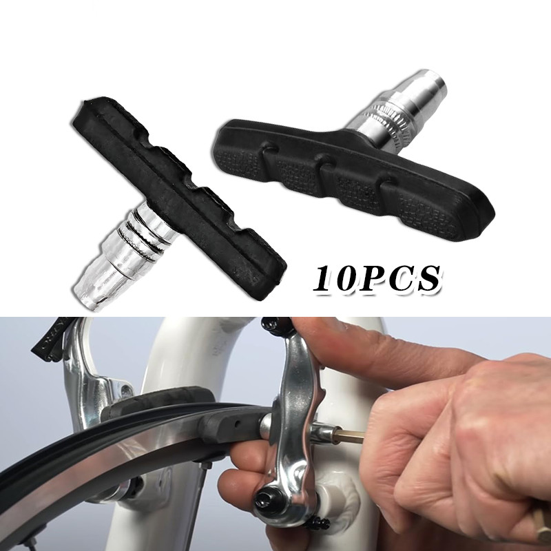 10pcs Karet Kanvas Rem Rem Vbrake Untuk Sepeda Gunung Lipat BMX