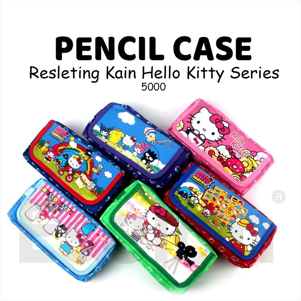 

♚Kotak Pensil Kulit Hello kitty Erica 5000/ Tempat Pensil Kulit Sleting♚