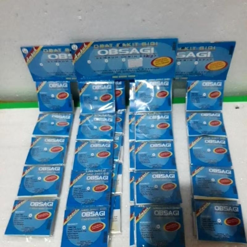 Best Promo Murah  Obat Sakit gigi OBSAGI Original Pabrik Isi 20 Sachet [isi 4 tablet/kapsul]