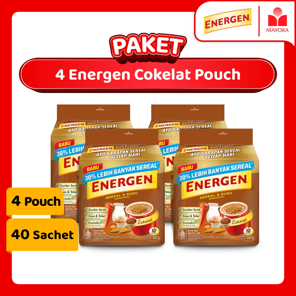 

Paket 4 Energen Cokelat Pouch