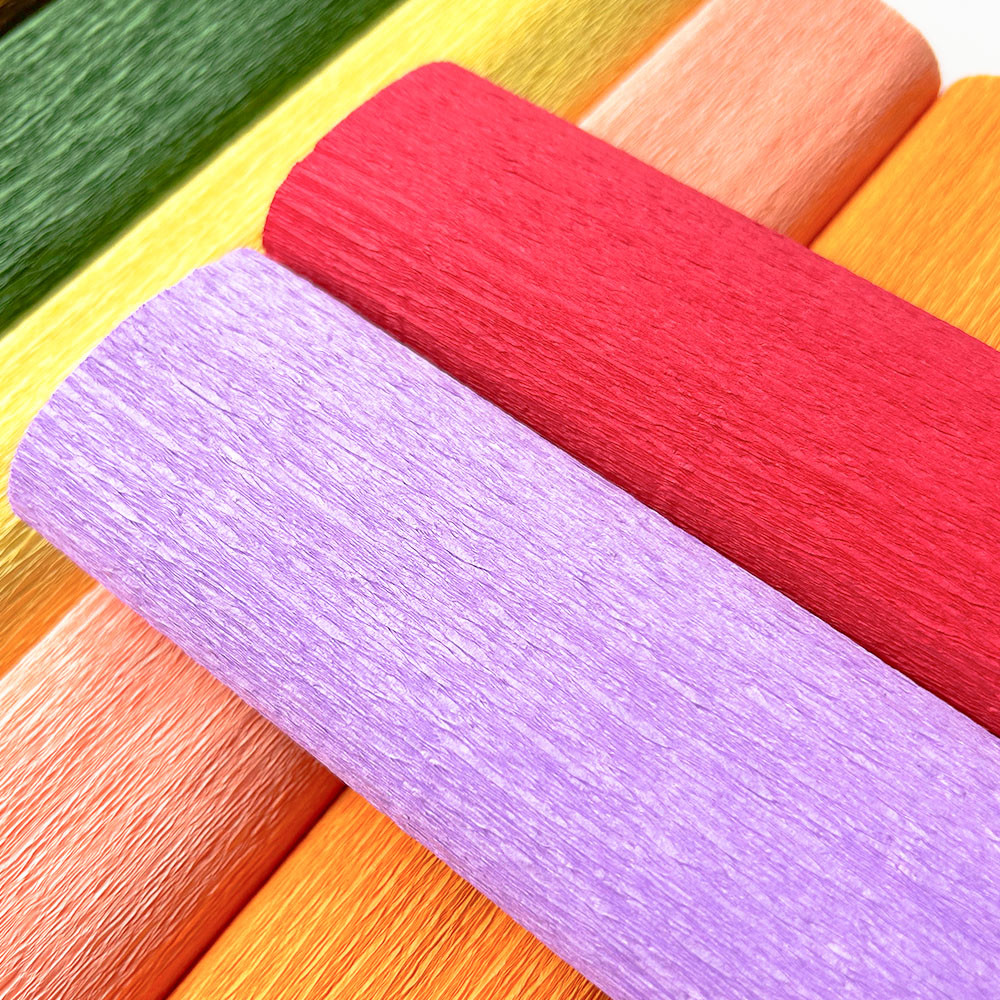 

9.8"x8ft/Roll Crepe Paper for Handmade Paper Flower Wedding Birthday Party Decor Children Handmade DIY 11 Assorted Colors