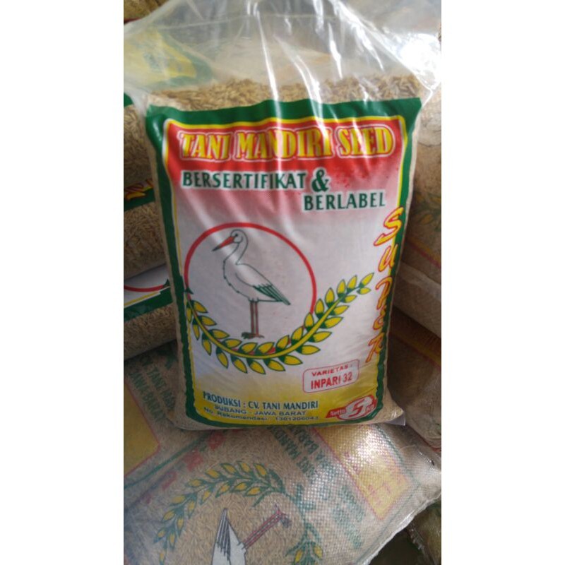 Benih Padi Inpari 32 Unggul Bersertifikat Label Ungul