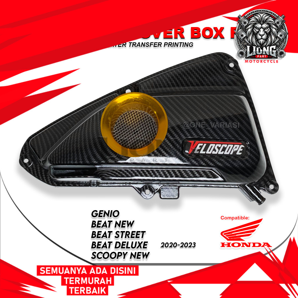 LIONGPART - COVER TUTUP BOX FILTER CARBON VELOCITY GENIO / TUTUP FILTER BEAT NEW CARBON BEAT DELUXE 