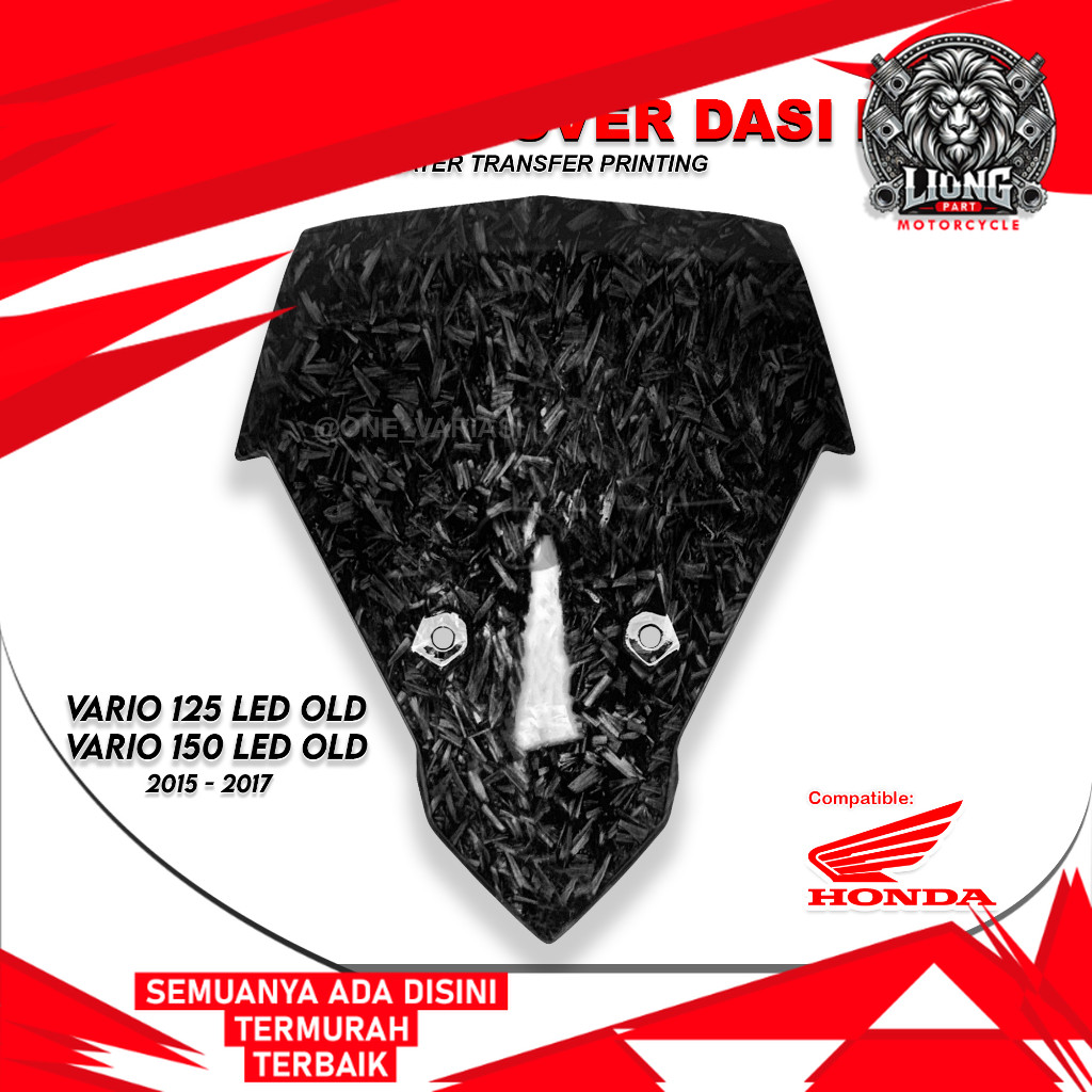 LIONGPART - DASI DEPAN CARBON FORGED VARIO LED OLD / DASI DUDUKAN PLAT VARIO LED OLD 125 150 CARBON 