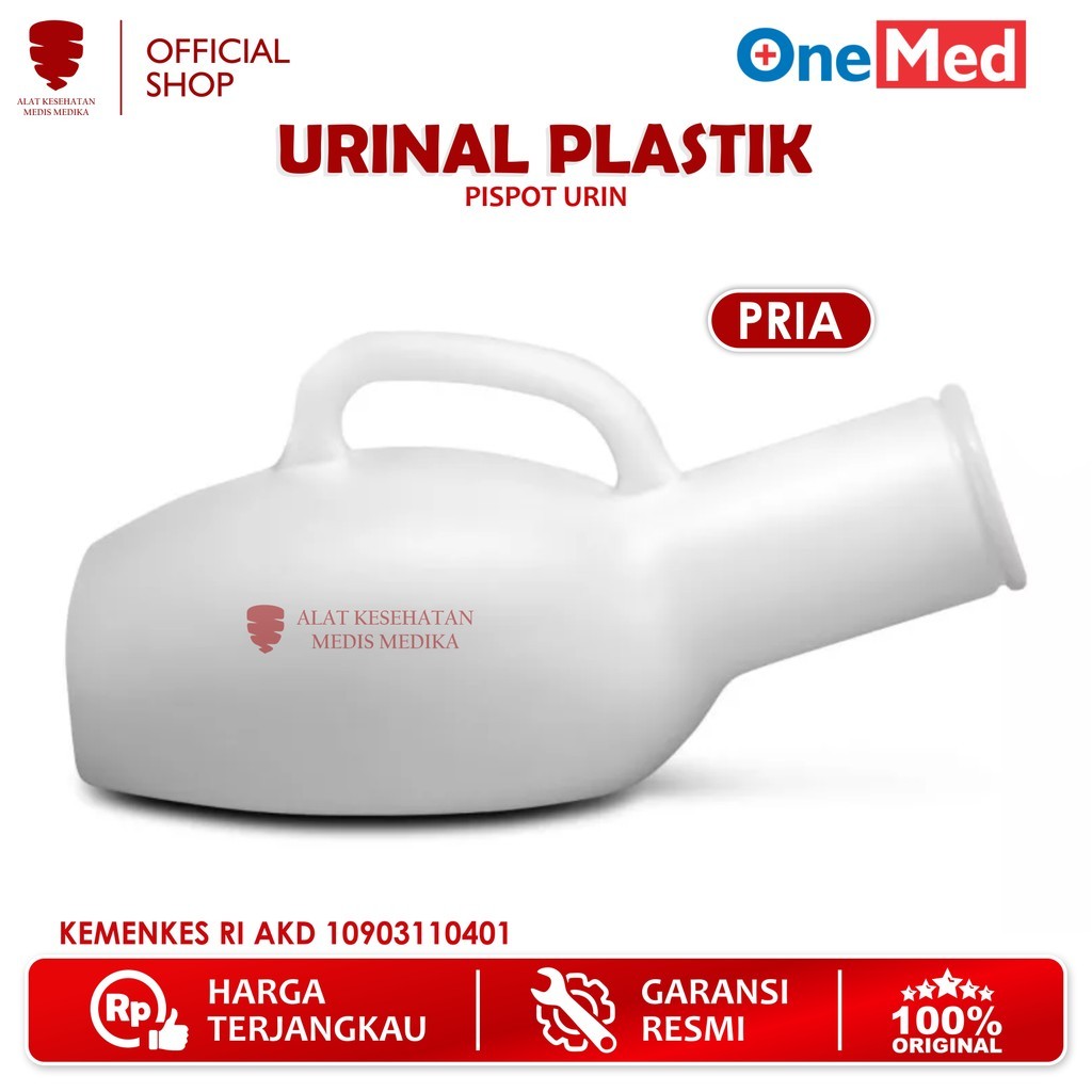 Urinal Pria Alat Bantu Pipis Kencing Urin Pispot Plastik Laki-laki Medis