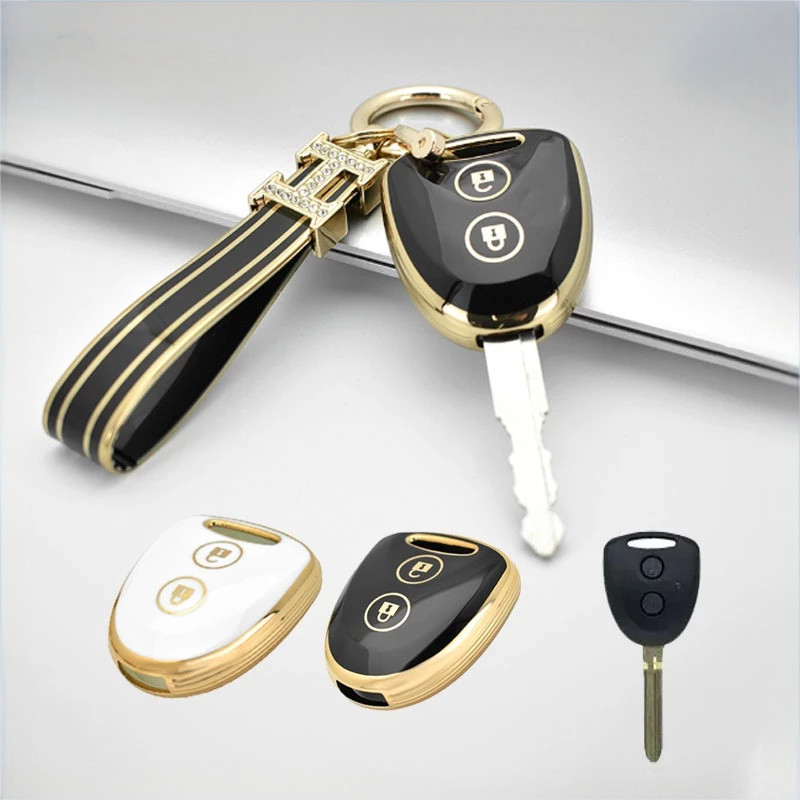 Cover Kunci Remote Mobil Gantungan Kunci Mobil Kunci TPU Mobil Untuk Veloz / Avanza Key Cover