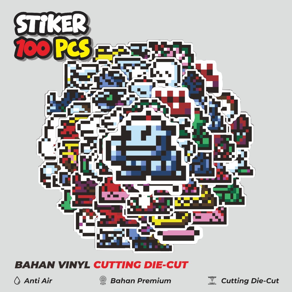 

Terbaru! 50 pcs Stiker Pixel Digimon V28 Dekorasi Lucu Kreatif untuk Notebook, Skateboard, HP