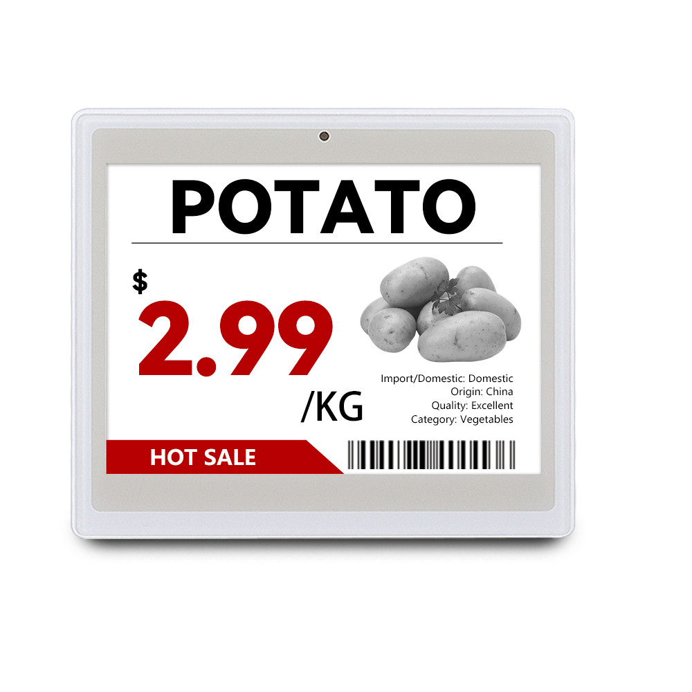 

Ble esl Digital Des Supermarches 2pcs 4.2 Inch Smart Price Tag Electronic Shelf Label Black White Red