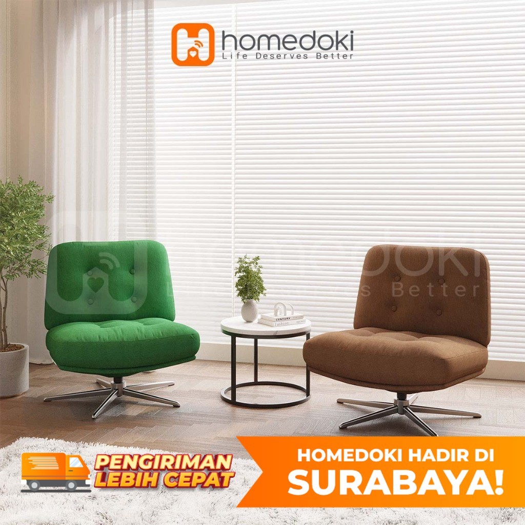 Homedoki Surabaya- Sofa Malas/Sofa Ruang Tamu/Sofa Aesthetic/Sofa Minimalis/Sofa Single