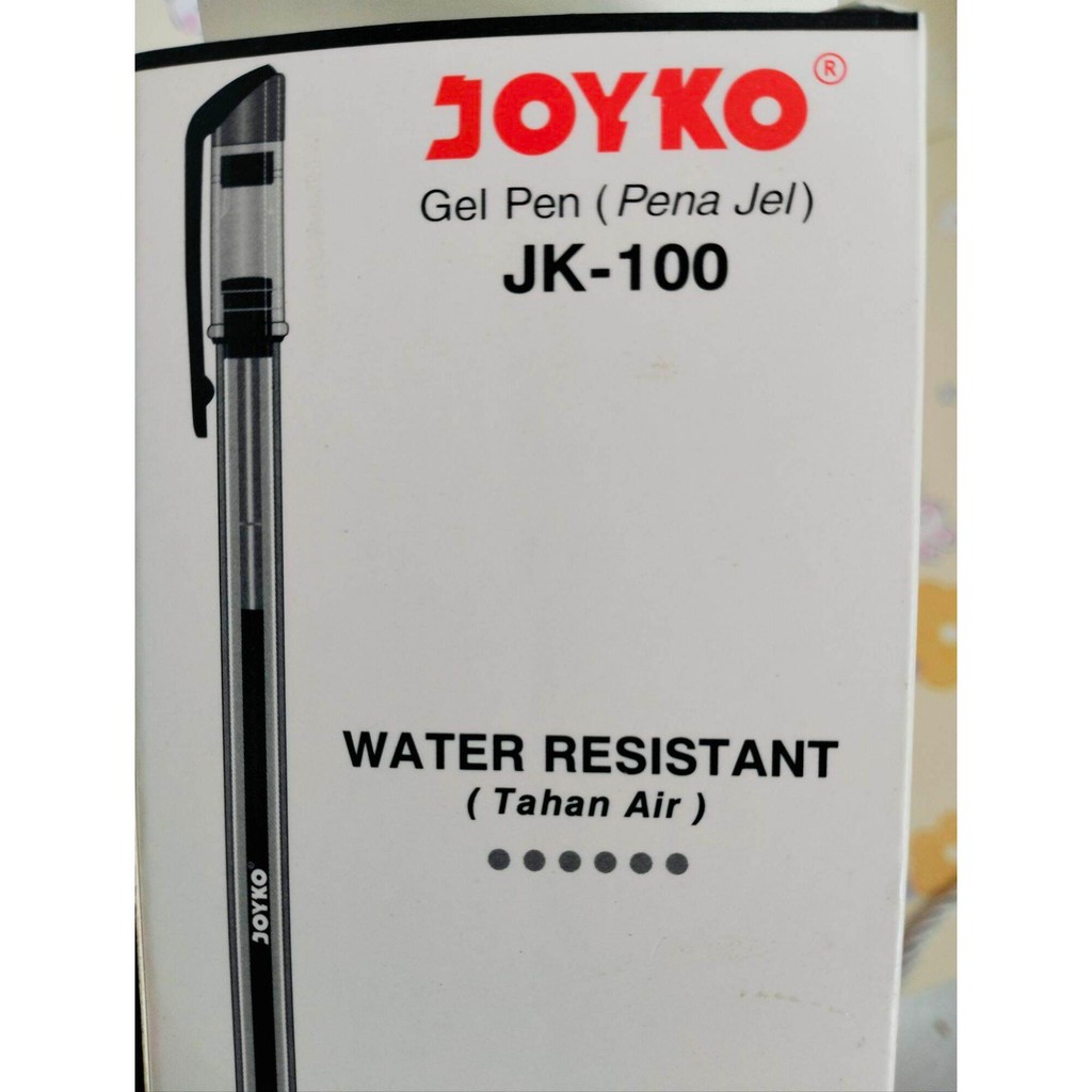 

pulpen joyko pena jell JK-100 isi 12 pcs atau 1 pak