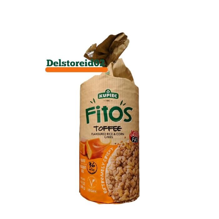 

Kupiec fitos toffee flavoured rice and corn cakes low fat 140gr