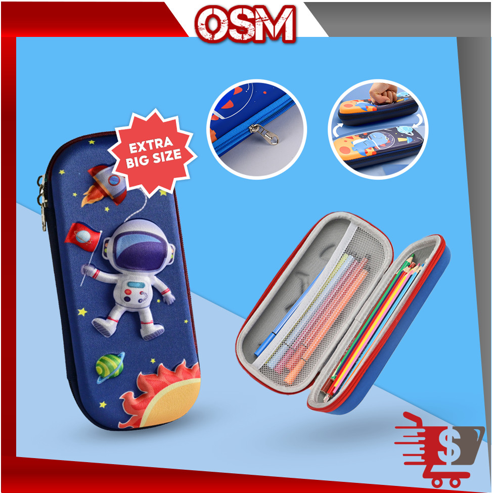 

OSM - S5626 Kotak Pensil / Tempat Pensil Anak Gambar 3D Bahan EVA Anti Air / Tempat Pensil 3D Model Terbaru / Kotak Alat Tulis