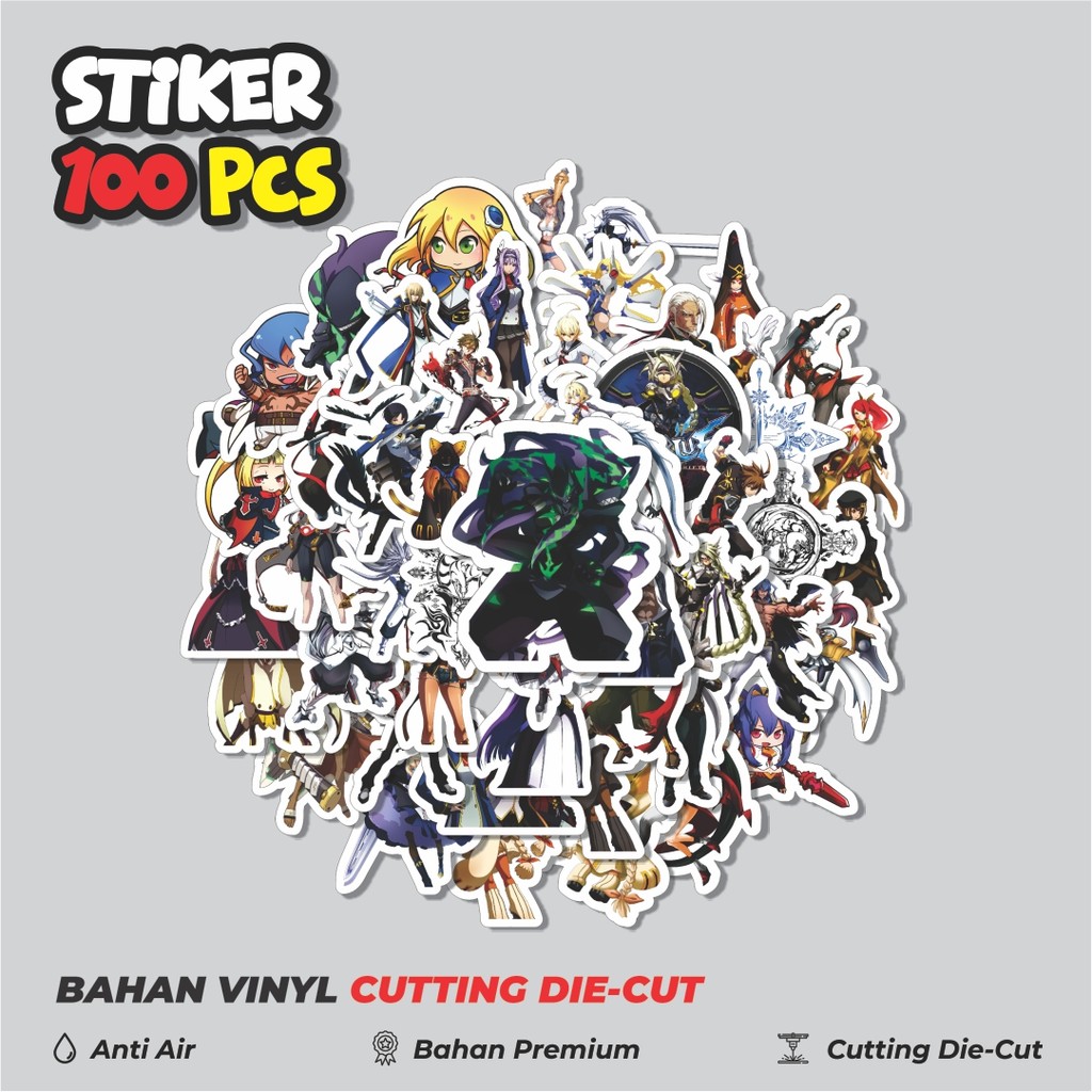 

Terbaru! 50 pcs Stiker Game Series Blaz Blue Karakter Mix 4 Dekorasi Lucu Kreatif untuk Notebook, Skateboard, HP