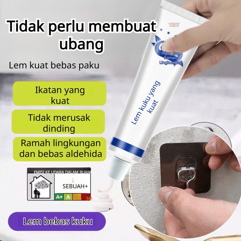 Rumah 40ml Lem Dinding Cepat Kering Dan Kuat Lem Pengganti Sekrup Yang Tahan Air Dan Anti Jamur Lem 