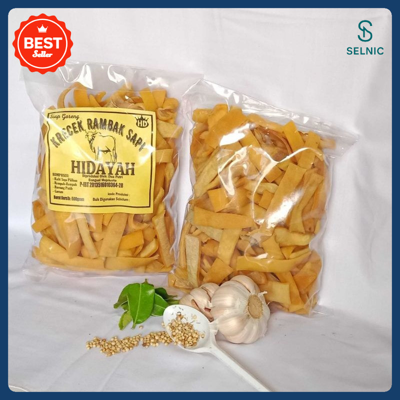 

(SELNIC) Kerupuk Kulit Sapi 1 Kg / Krecek Rambak Kulit Sapi / Jangek Mentah