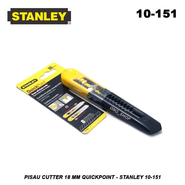 

Pisau Cutter 18 mm QuickPoint - Stanley 10-151