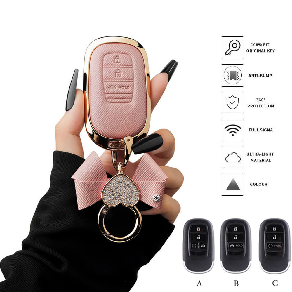 Kunci Remote Motor Wanita Cover Kunci Untuk Honda HRV CVT 2025 HRV 2025 All new HRV Civic fb CRV Gen