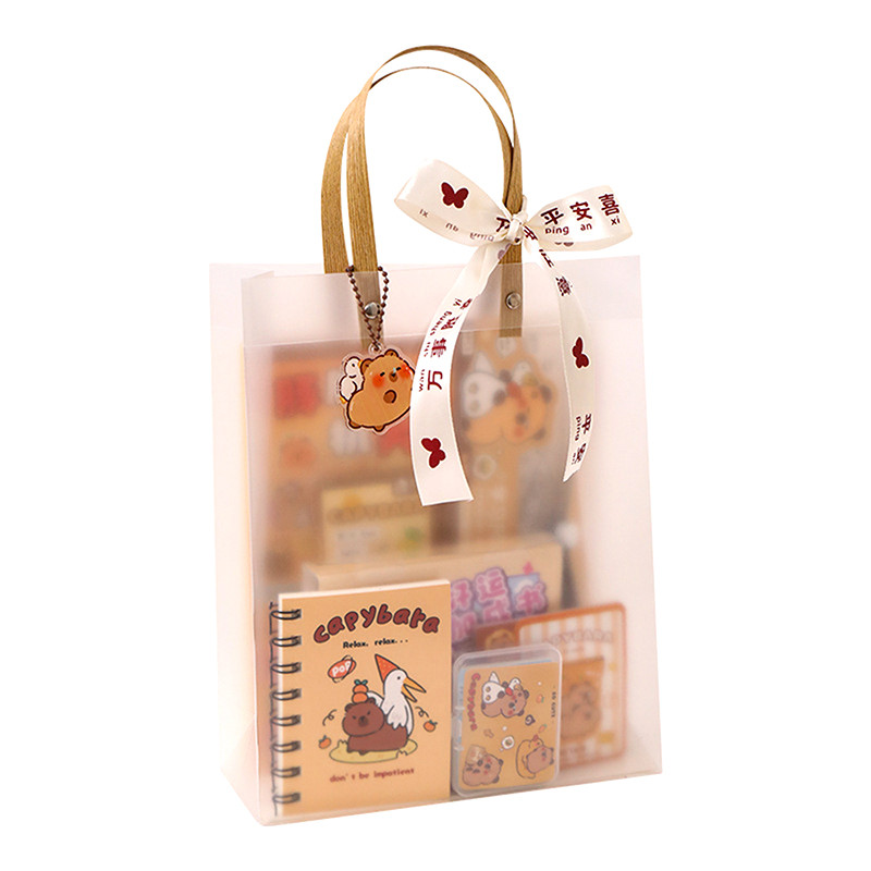

1Set Kawaii Capybara Stationery Set, Cartoon Cute Handbag, Student Stationery, Office Supplies, Birthday Gifts