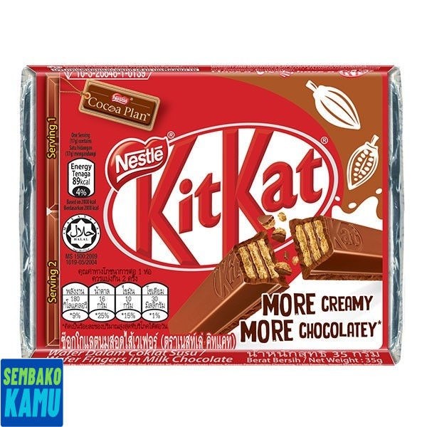

Kit Kat Cokelat 4F 35 gr