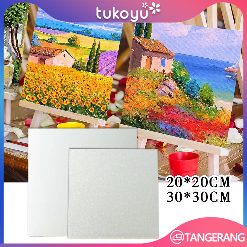 

Kanvas Siap Lukis Premium 20x20 30x30cm Untuk Cat Minyak Akrilik