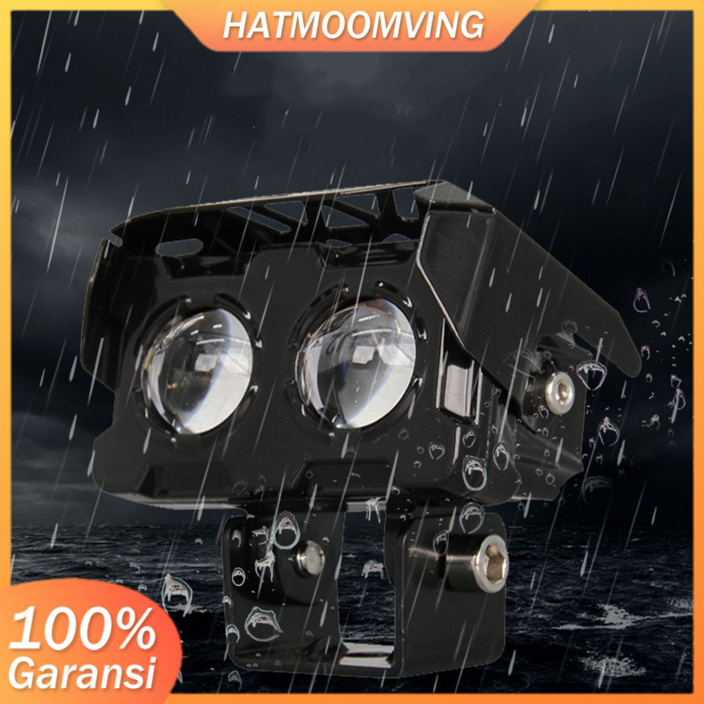 LAMPU SOROT LED LAMPU TEMBAK MOTOR MOBIL LUMINOS 2 MATA LED