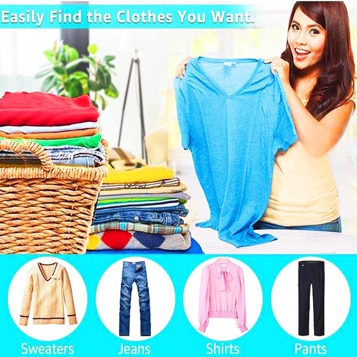 Tatakan Tempat Sekat Alas Perapih Lemari Baju Pakaian Celana Organizer