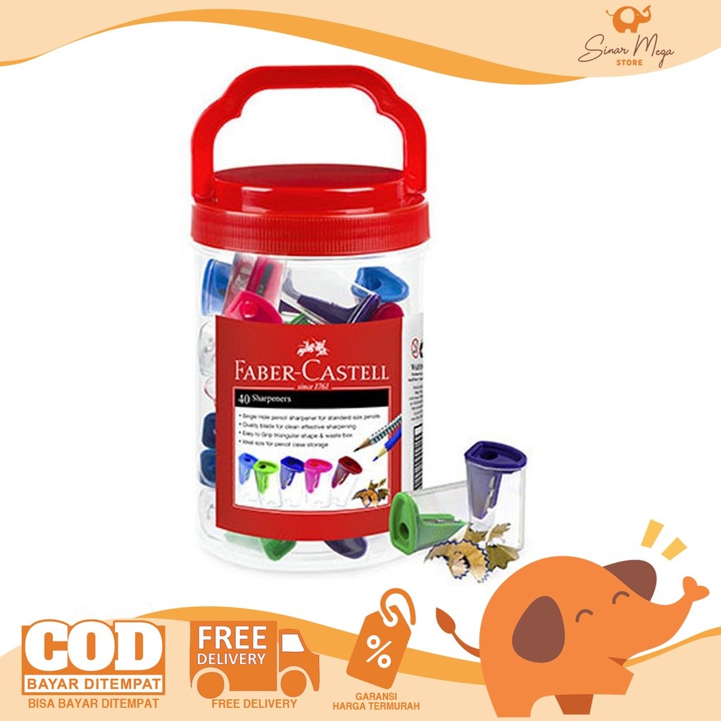 

Faber Castell Sharpener 125 LV Serutan Rautan Berkualitas