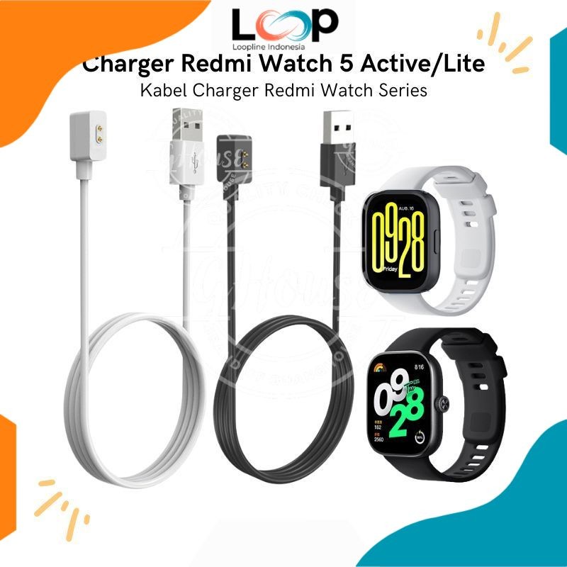 Loopline Charger Redmi Watch 5 Active / Lite Kabel Charger Redmi Watch 4 Charger Redmi Watch 3 Activ