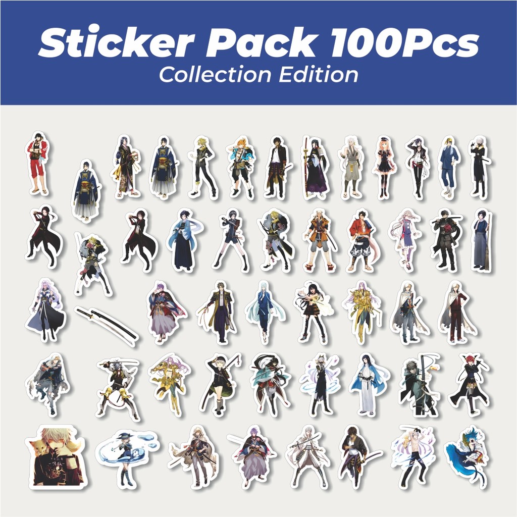 

Hot Stiker Game Series Touken Ranbu Karakter V2 Lucu Anti Air Stikers Berperekat Waterproof Sticker Decal Buat Motor Helm Buku Journal Koper Casing HP Laptop Botol Minum