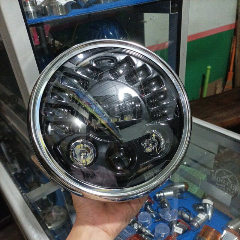 Daymaker 7 inch 19 led sett batok ninja