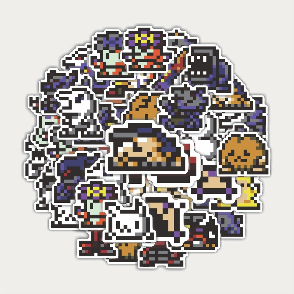 

Sticker Pack Stiker Pixel Digimon V53 | Sticker TUMBLR | Stiker LAPTOP KOPER HELM