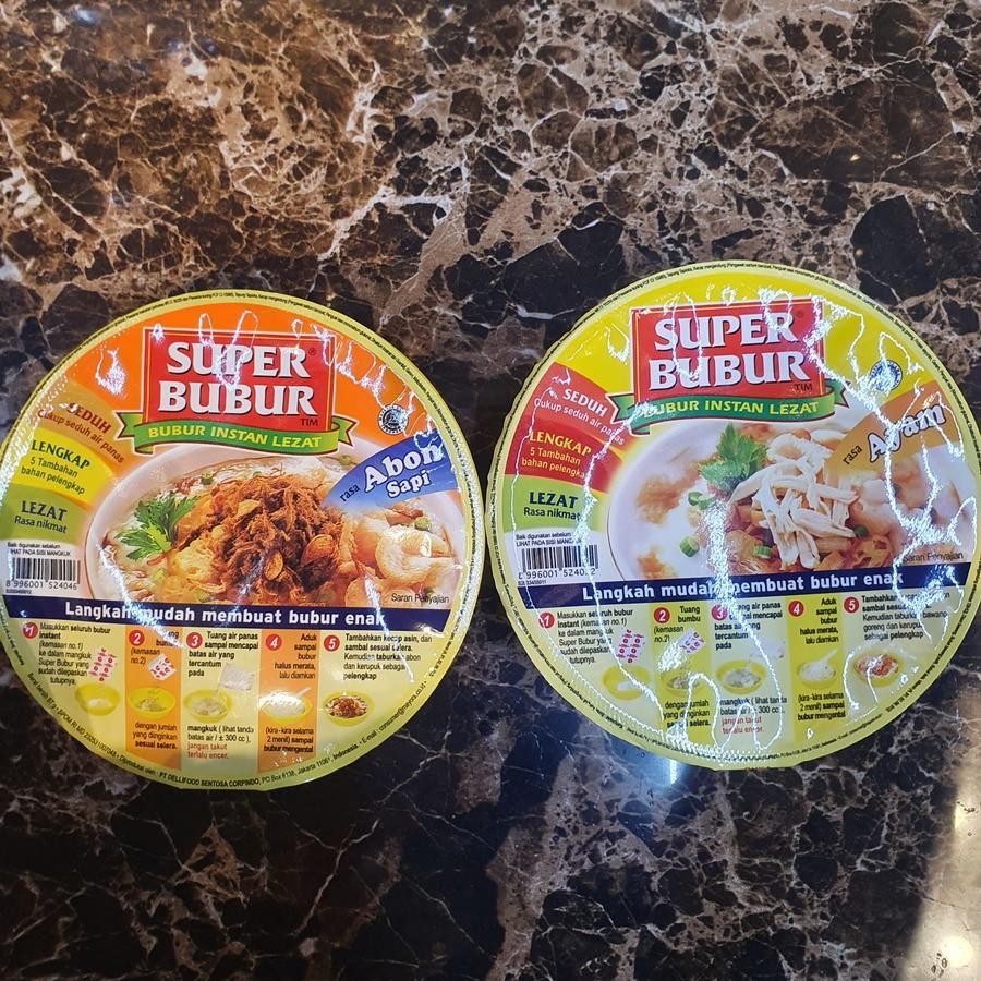 

Super Bubur Bubur Instan Lezat Cup Rasa AYAM / ABON SAPI