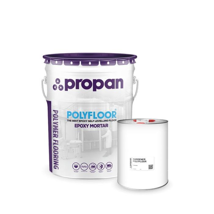 Cat Lantai Epoxy Top Coat Polyfloor Light Grey 20Kg Set