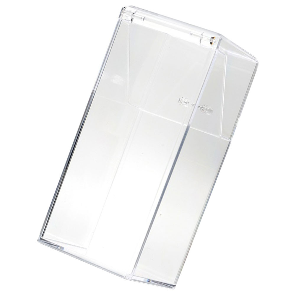 

Pen Holders Stationery Box Cup Desk Storage Rack Brush Transparent Organizer Pencil with Lid Man