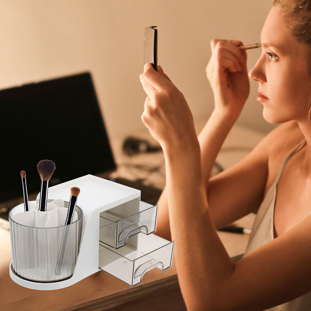 

White Pen Holder Desk ganizer Drawers Stylish Pencil Storage Box Stationery Rack Modern Simple Design Teacher Student Classroom