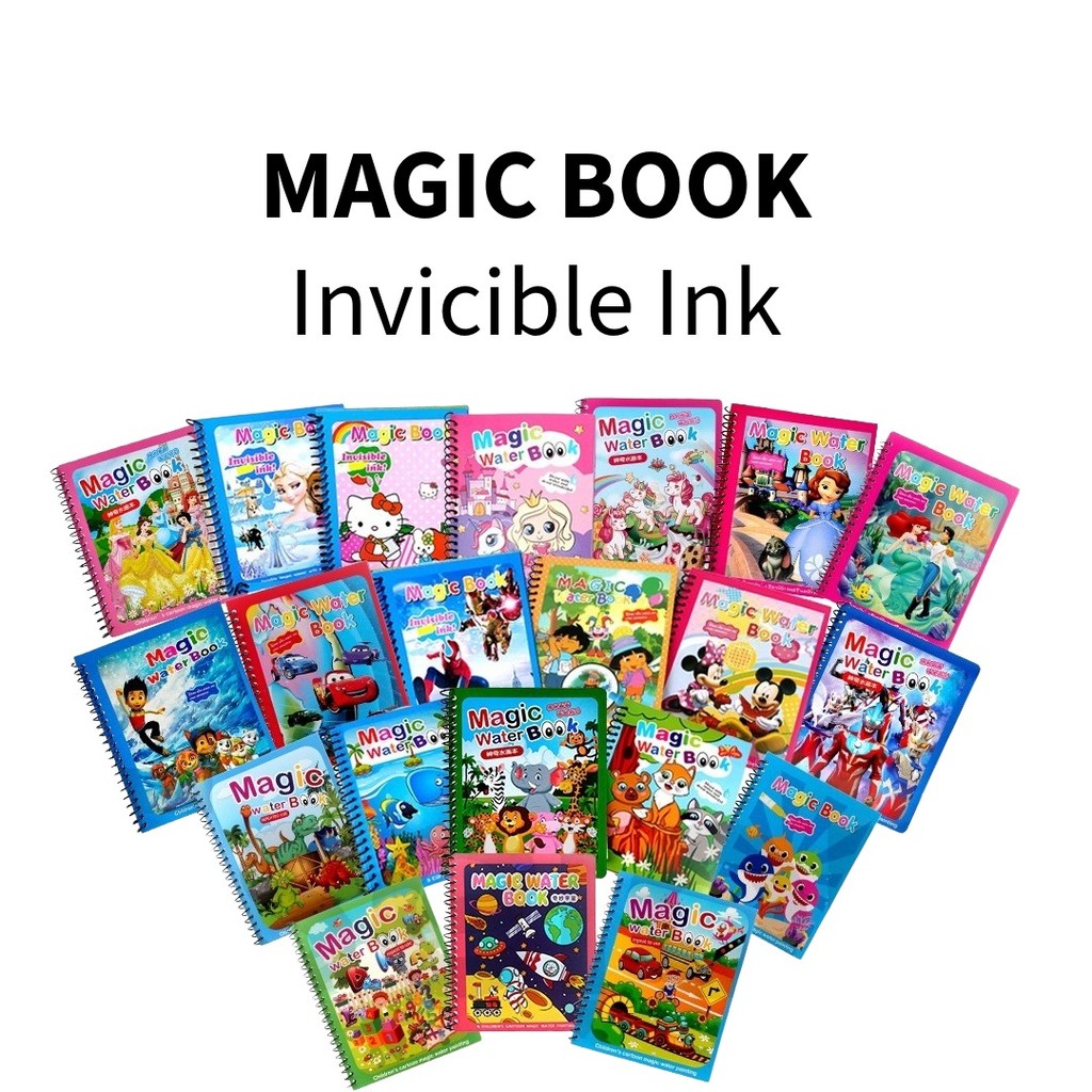 

❤️️Magic Water Book / buku mewarnai / Buku mewarnai ajaib / Buku mewarnai water doodle❤️️