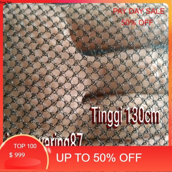 Jaring proyek safety net.Polynet hitam Tinggi 130cm