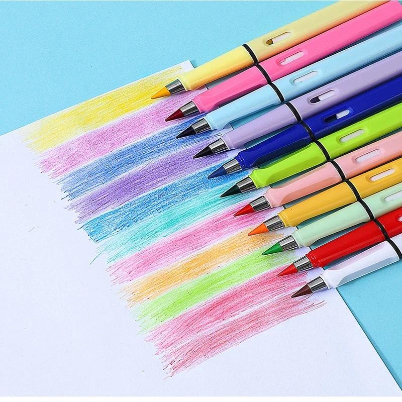 

1/24pcs New Technology Unlimited Writing Pencil No Ink Novelty Pen Art Sketch Painting Tools Kid Gift School Supplies Stationery