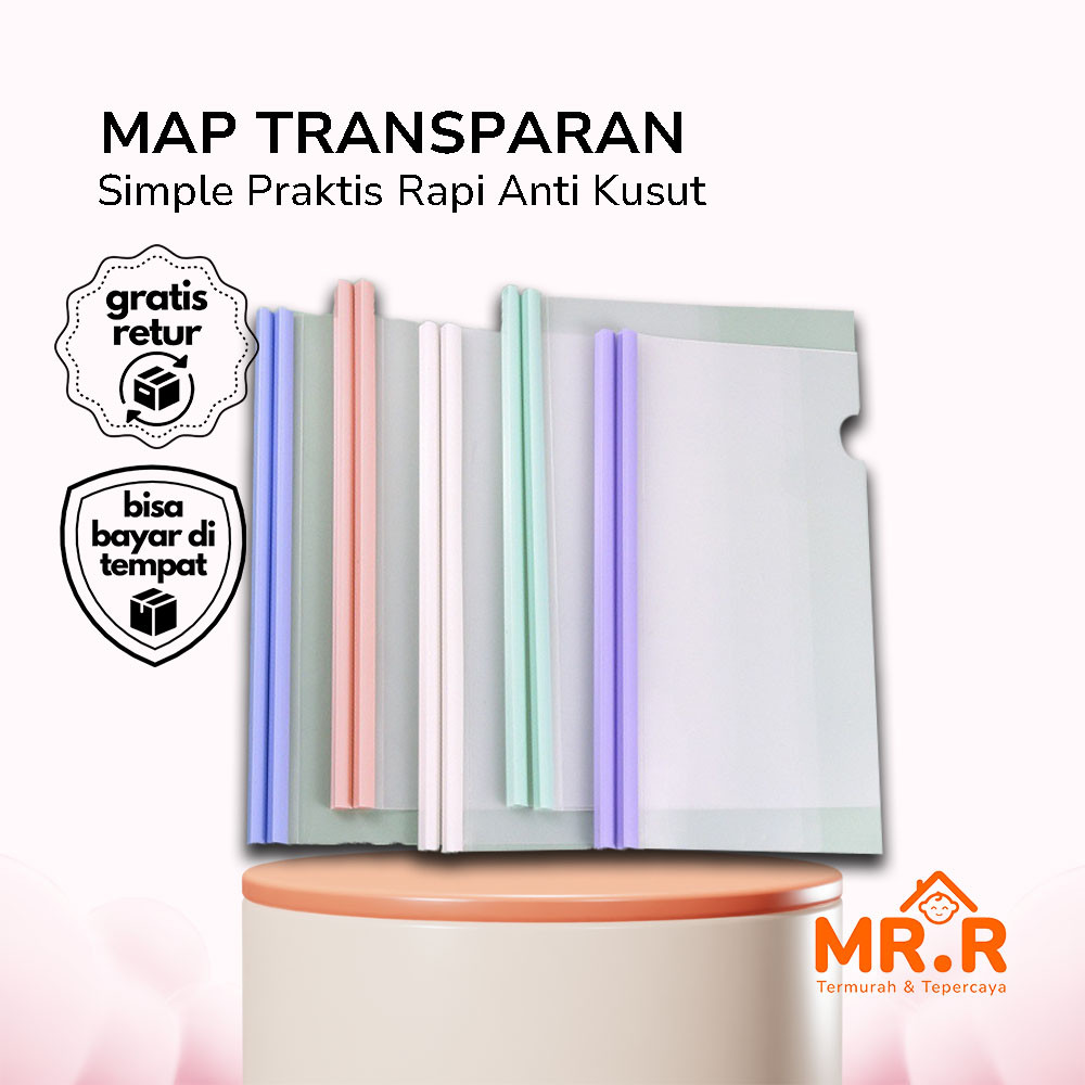 Map Transparan Arsip Dokumen Map Sliding A4 Efisien Simple Kuat Multifungsi Map Folder Geser Warna P