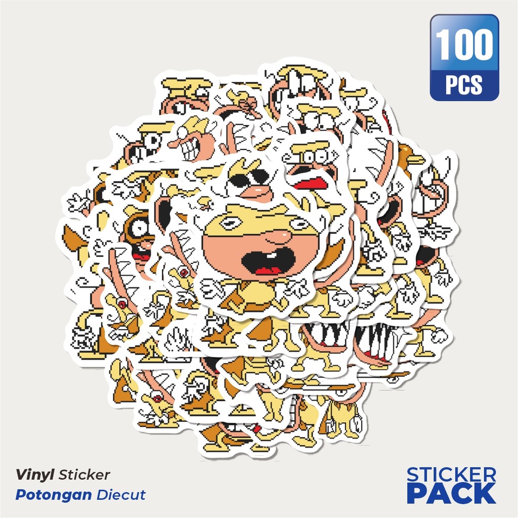 

MURAH 100 PCS Stiker Pizza Tower V21 Waterproof Aesthetic- Untuk Laptop, Motor, dan Helm - Paper Stationery Pack