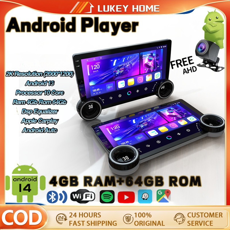 2G+32G IPS Screen Head Unit android 7/9/10/11.8 Inch Car Android 13 Navigasi Untuk TOYOTA Daihatsu M