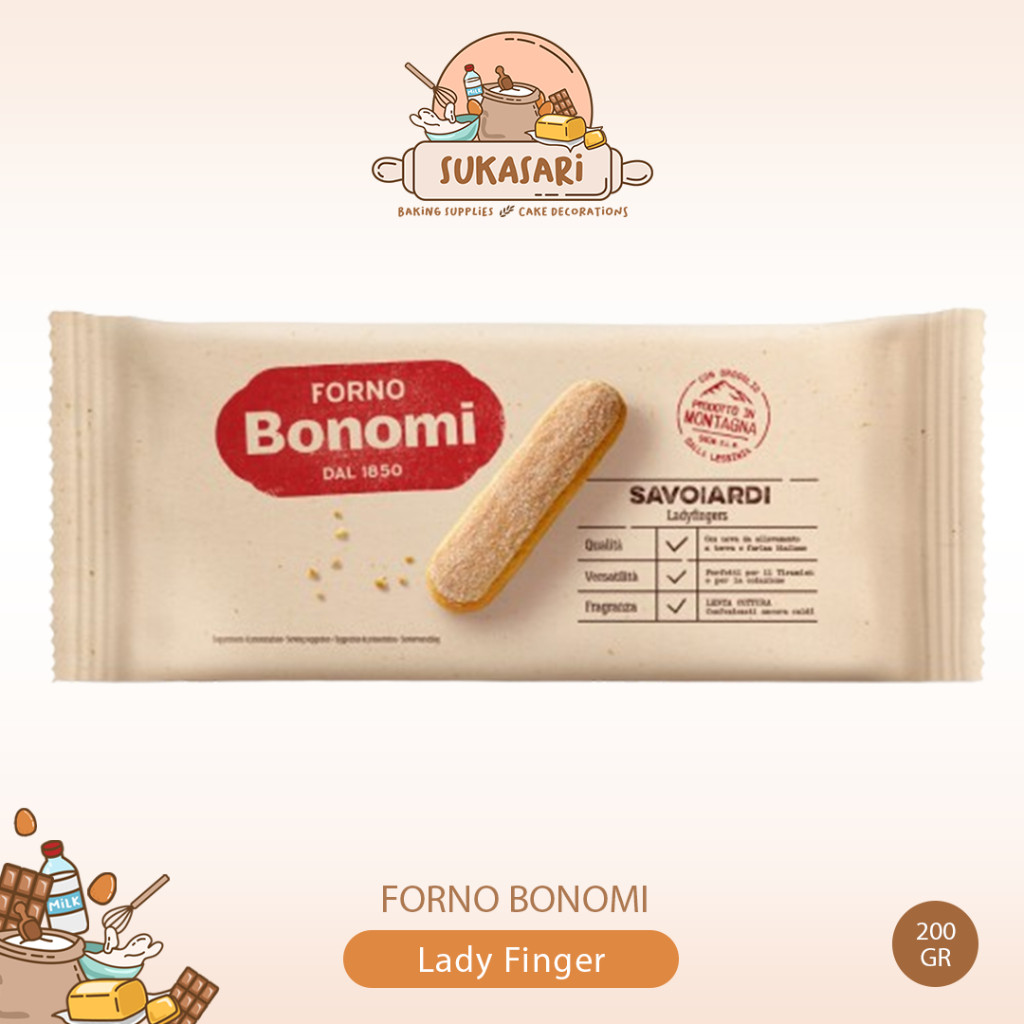 

Forno Bonomi Lady Finger 200gr Tiramisu Lady Finger