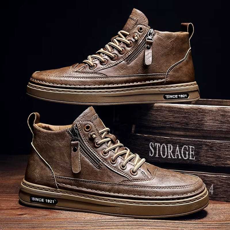 TERLARISSepatu Sneaker Import Boots Pria SENSE Model Terbaru - Hitam 024