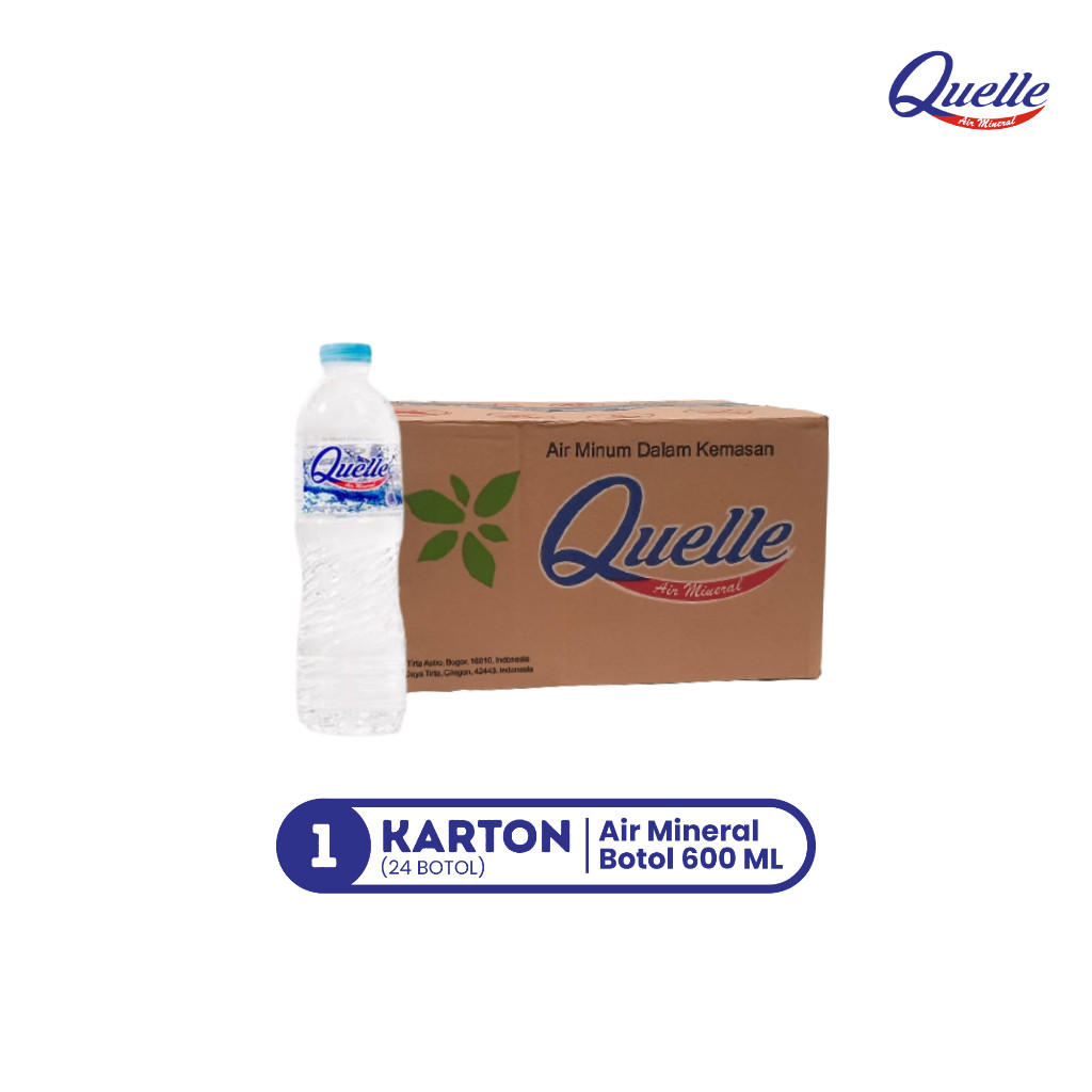 

Quelle Air Mineral Botol 600 ML – 1 Dus isi 24 Botol