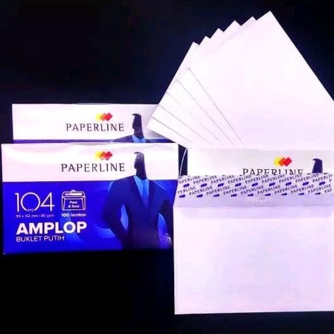

Amplop Paperline 104 pps Putih Polos