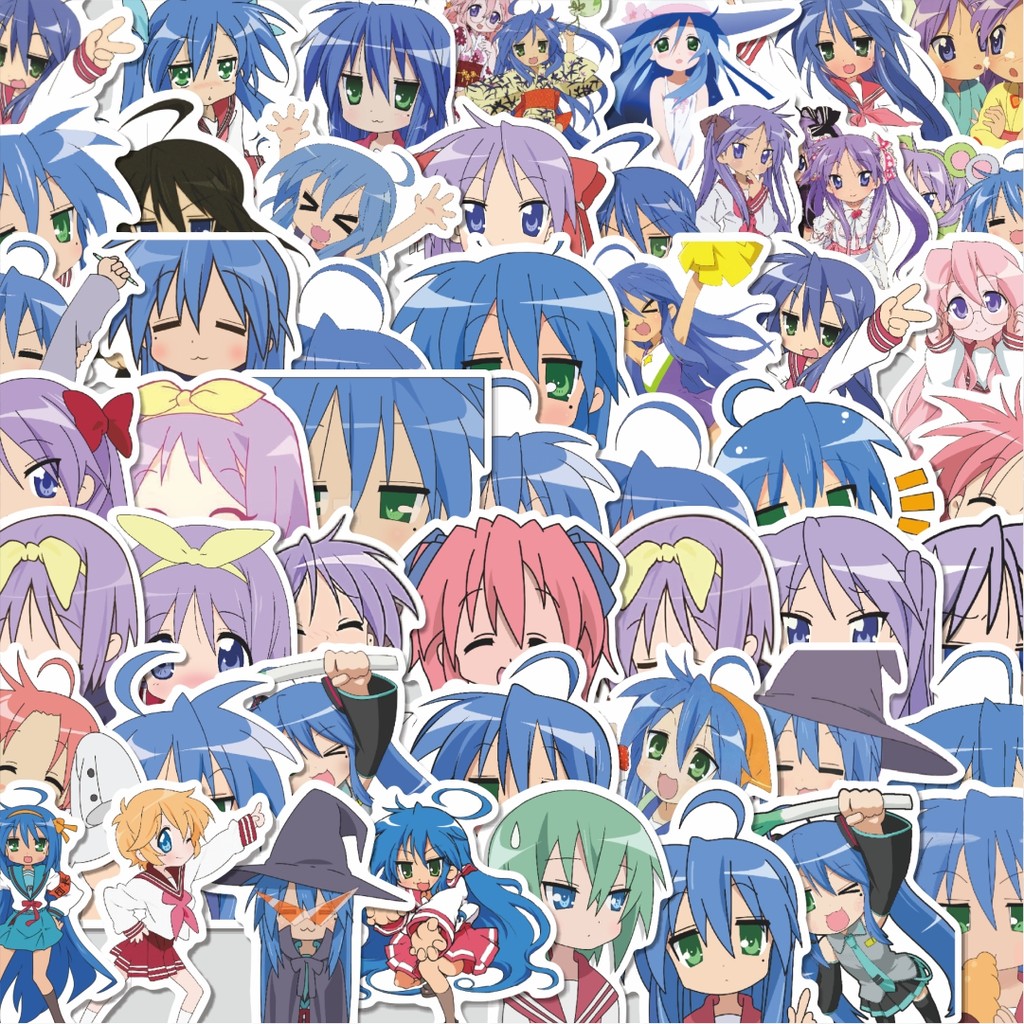 

Stiker Cutting Pack Stiker Anime Lucky Star Char Mix 01 Isi 100Pcs Series Aesthetic Lucu Keren Untuk Koper Bahan Vynil
