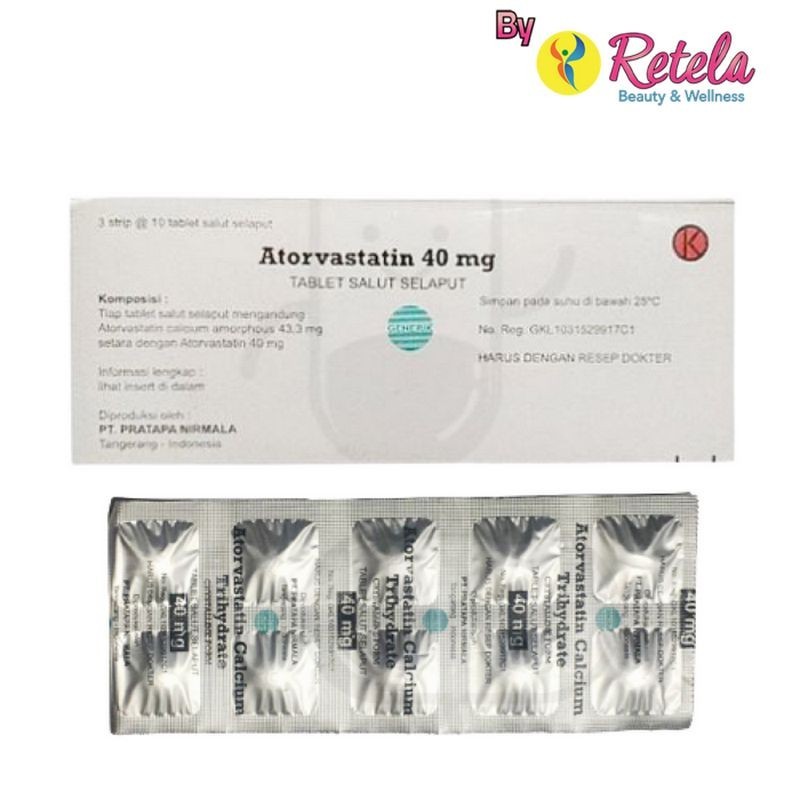 ATORVASTATIN 40MG 1 STRIP  10 TABLET (GEN-NVL)