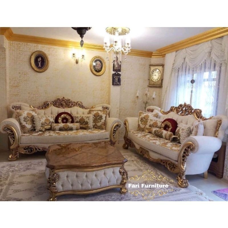 sofa tamu mewah jepara